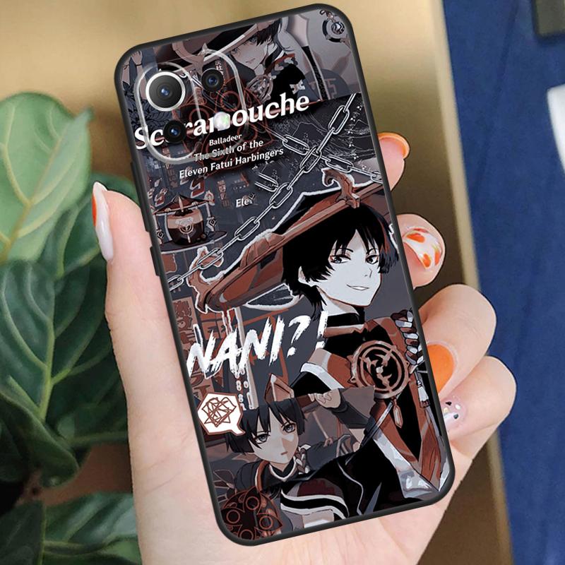 Scaramouche Genshin Impact Case For Xiaomi 15 14 Ultra 13T 14T 15T Pro 17 Pro Max POCO X7 Pro X5 X6 F5 F6 F7 F8 Coque