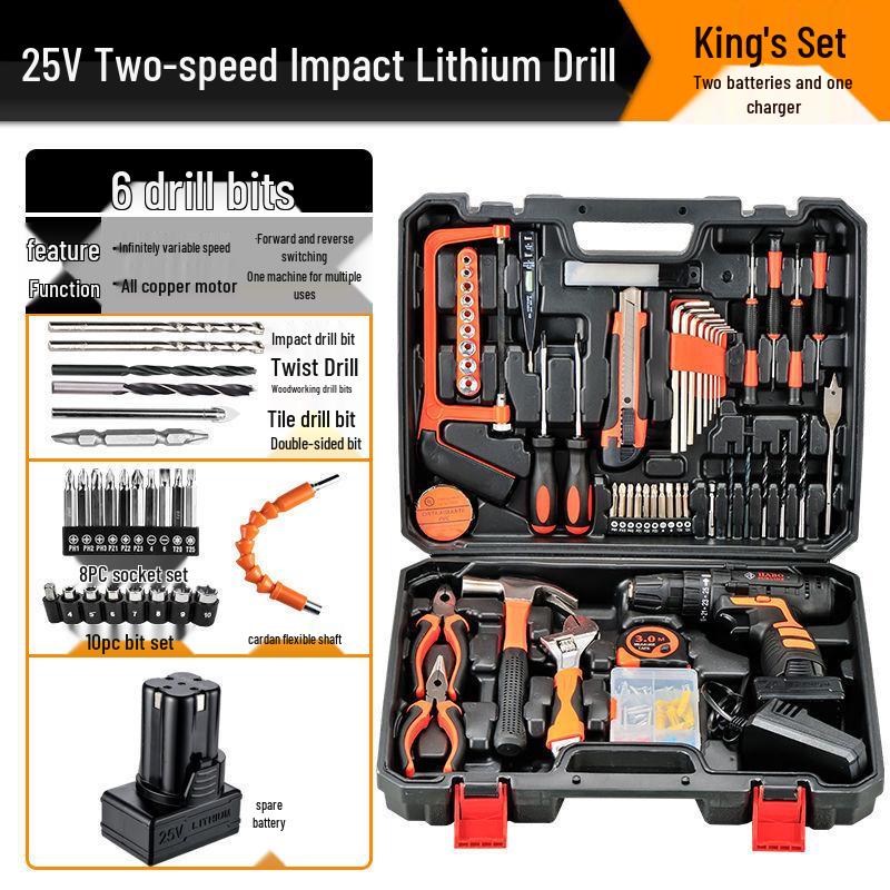Multifunctional Electric Drill Set for Household & Car Repairs