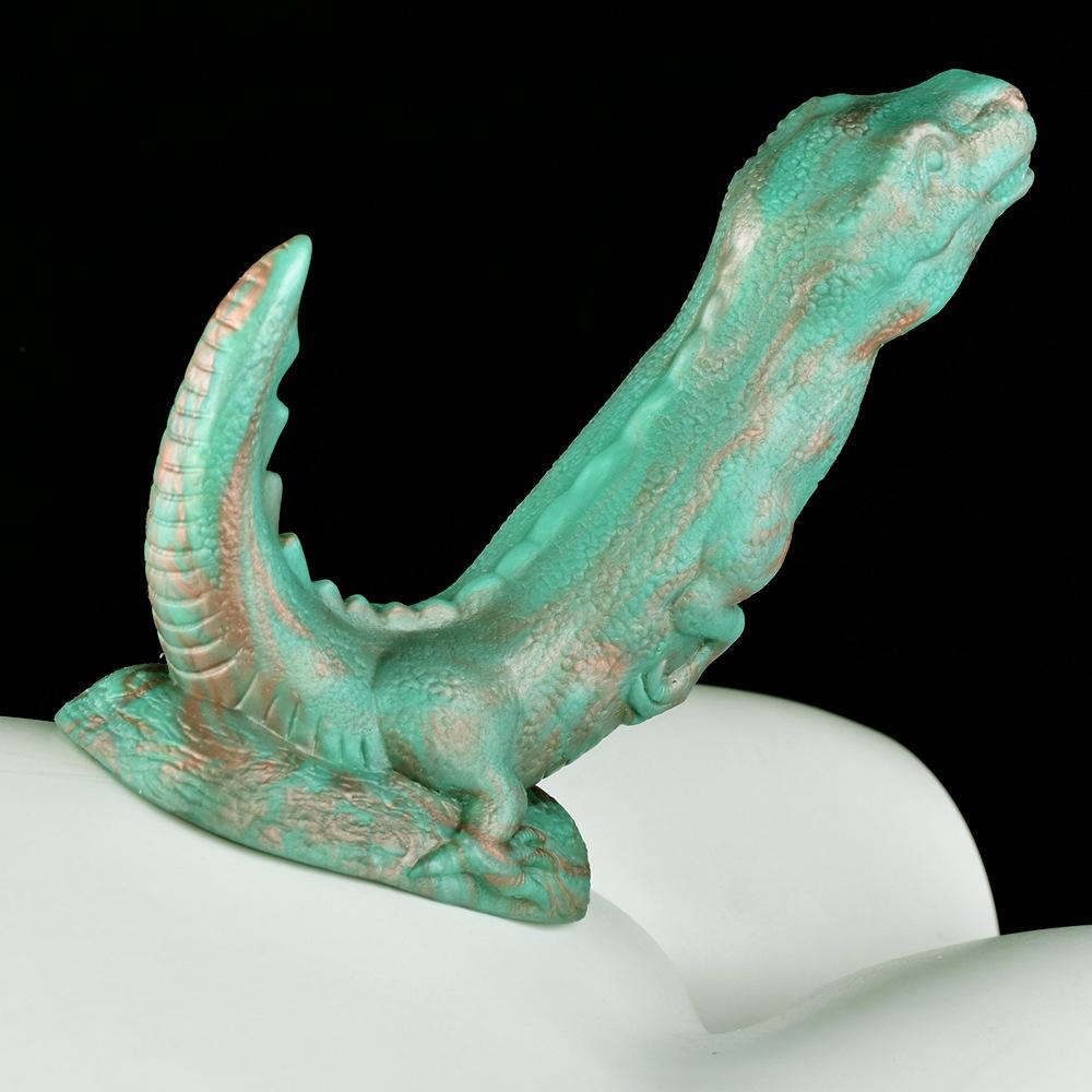 Liquid Silicone Dragon Shape Dildo Anal Plug Adult Anal Sex Toys with Suction Cup Realistic Penis Fisting Slave BDSM