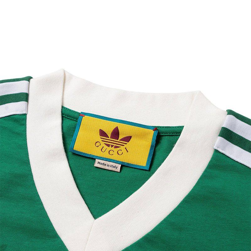 Gucci X Adidas Originals GUCCI X ADIDAS T Shirt Unisex Green 693636-XJEBZ-3816