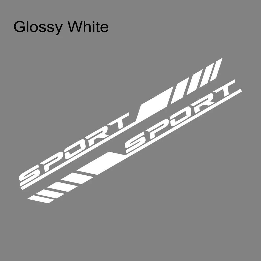 2PCS Car Door Side Skirts Stickers Sport Racing Car Vinyl Decals Waterproof Auto Body Styling Decoration Stickers Accessories