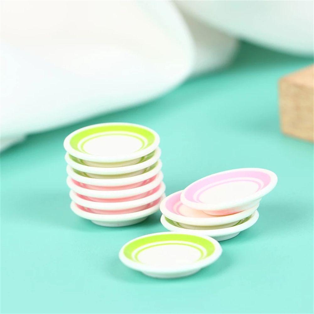 Pretend Play Toy Tableware Doll house Dinner Plates Kitchen Toys Food Dishes Photograph Props