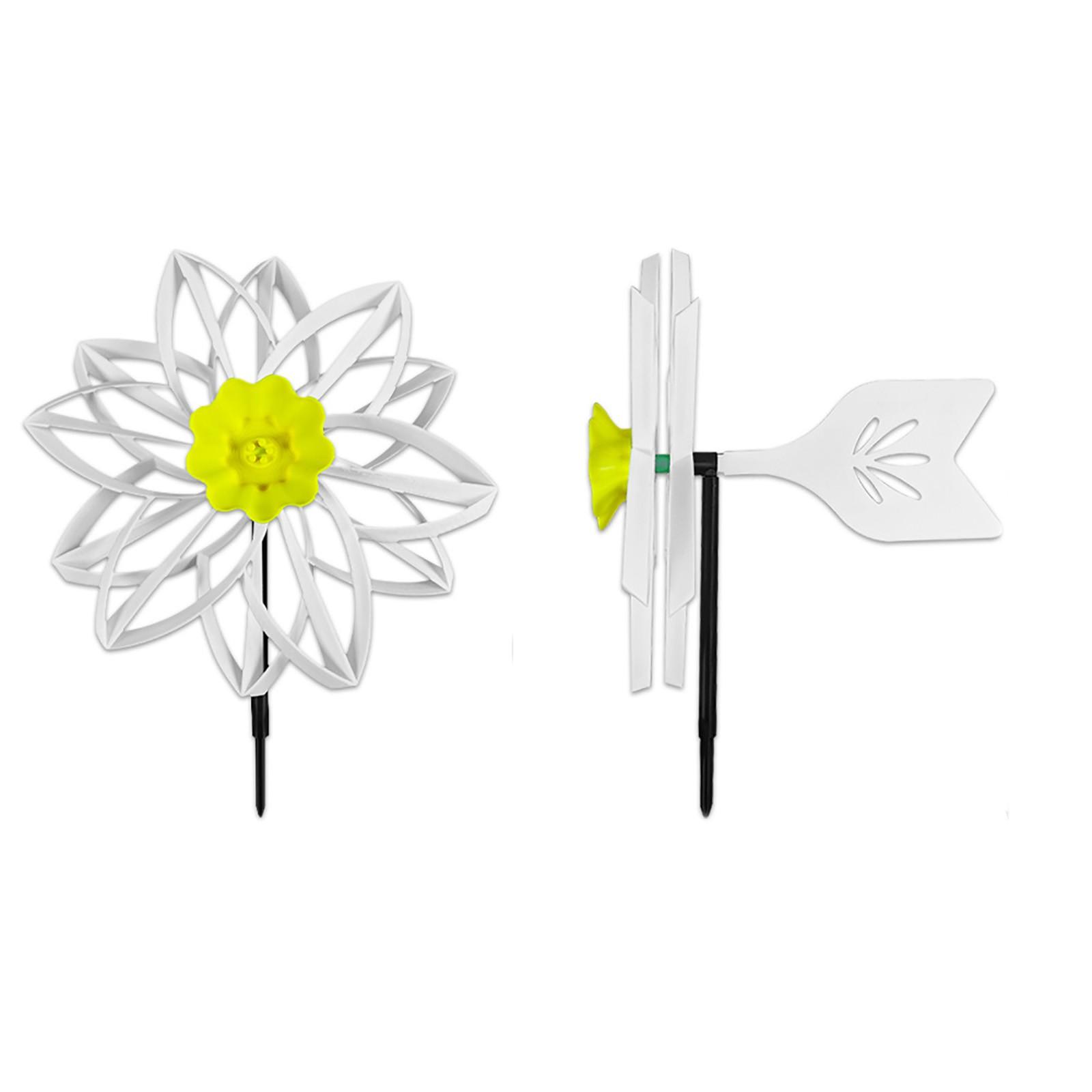 Цветной вертушка-цветок, Вращающийся декор, Уличные игрушки, 3D-печатные украшения One Size