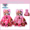 Pink Rosered Paw Patrol Girls Bow Dress Short Sleeve Cosplay Costume Party Princess