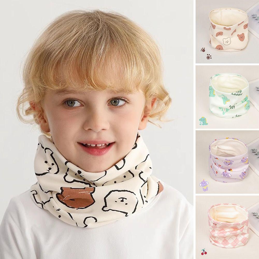 Fular Gros pentru Copii 0-16 Ani, Guler Călduros Căptușit cu Fleece pentru Bebeluși Băieți Fete