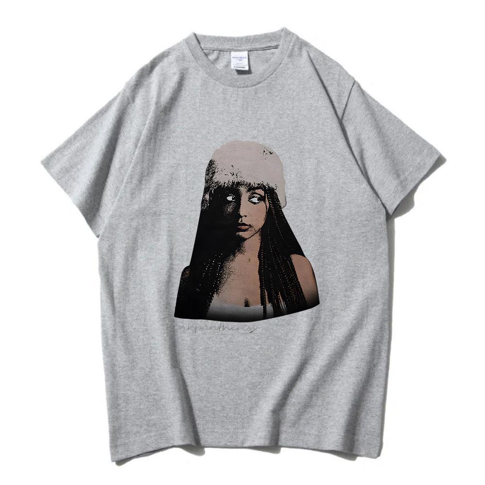 Singer PinkPantheress Tshirt Camisas De Hombre Hip Hop Cotton Comfortable Teeshirt Short Sleeve Summer Women Tshirts Harajuku