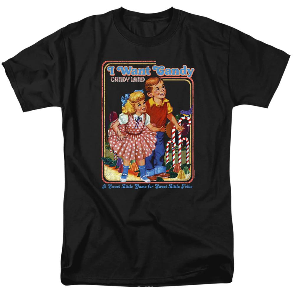 Candy Land I Want Candy Mens T Shirt Black Officially Licensed Unisex T-Shirt XXXXL