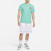 Dri Fit T Shirts Men's Turquoise Crew Neck Moderate Straight Fit FD0047-392