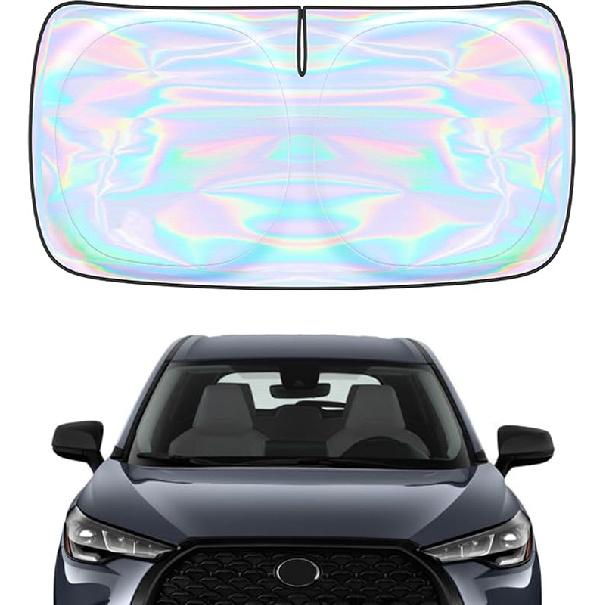 Windshield Sun Shade Cover For Kia Forte -2025 - Sunshade Compatible With Kia Forte Foldable Front Window Sunshade Sun Visor Protector Block UV Rays