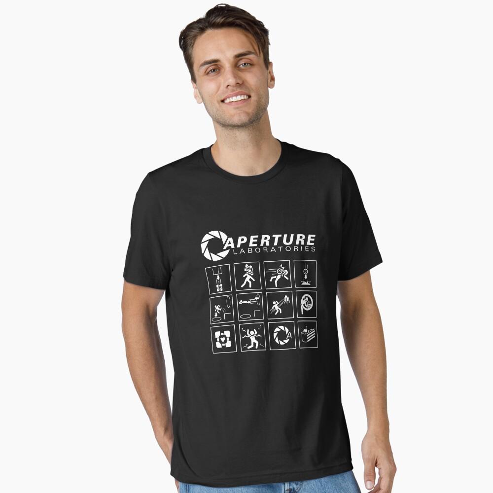 Aperture Science Labs Portal Game Casual TShirt Mens and Womens Luxury Brand Top 3XL