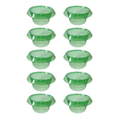 Round Plant Guards Snail Collar Set of 10 Weather Resistant Garden Shield With Ventilation Holes for Plant
