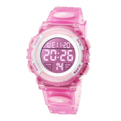 Kinder Sportuhr Digital Mädchen Wasserdicht Wasserdicht bis 50° LED Schulanfang Geburtstagsgeschenk inkl. Bedienungsanleitung