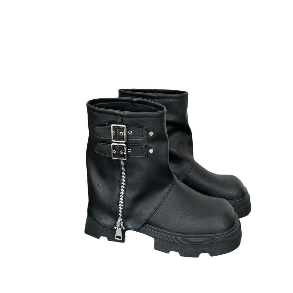 European and American Platform French British Style Retro Martin Boots Women's Boots Autumn 2025 New Trouser Short Boots