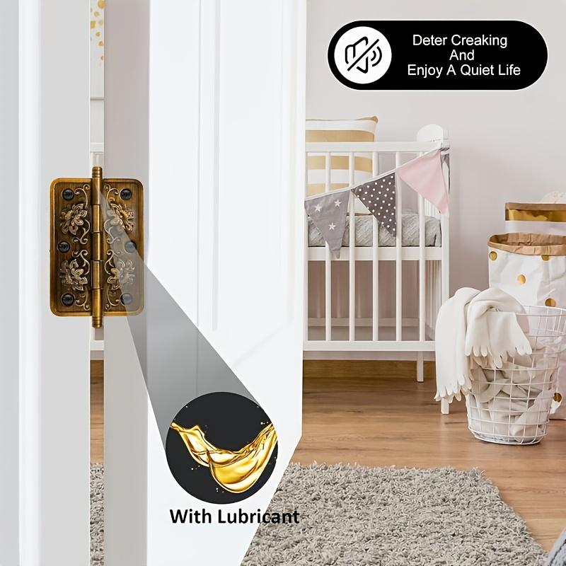 2 Pieces Thick Solid Brass Heavy-Duty Hinge for Furniture Butterfly H-Type Folding Hinges for Wardrobe & Cabinets Hardware