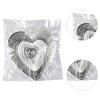 High Brightness Bird Deterrent Winds Sculptures Novelty Heart Shaped Reflectivity Wind Catcher for Balcony Granary Lawn Farmland