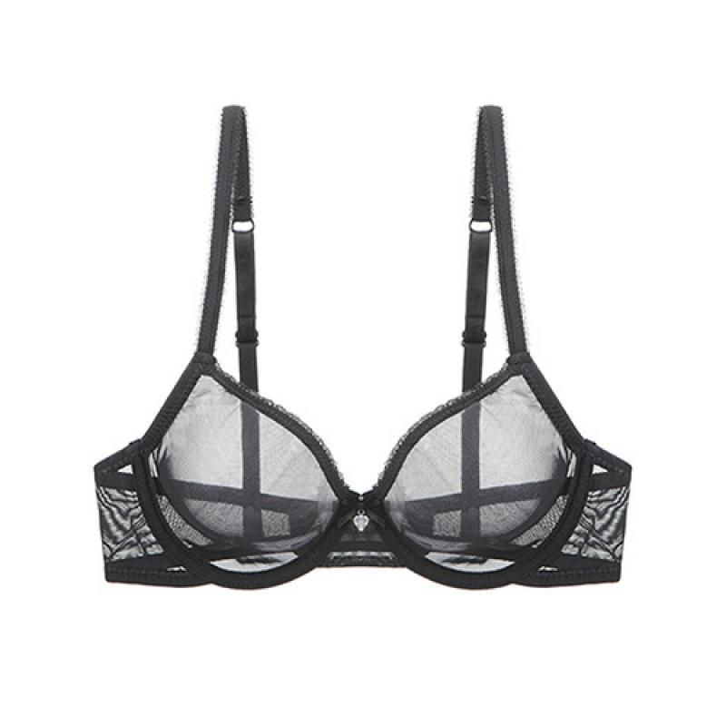 Varsbaby Sheer Ultra-Thin Push-Up Mesh Bra - Sexy, Breathable Lingerie for Women