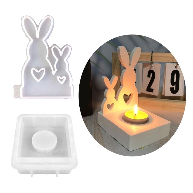 Easter Theme Candle Holder Molds with Base for Making Candle Holder Tealight Holder Decorations