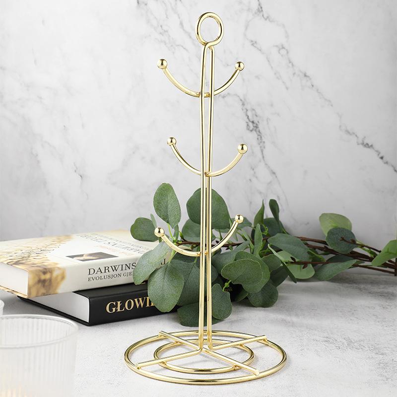 Mug Tree Stand Hanger Coffee Mug Holder Accessories Coffee Cup Stand Mug Rack For Kitchen Bar Accessory Shelf Cafe Decor