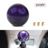 NEW Racing Marble Style Round Ball Gear Shift Knob With 3 Adapters For Most Cars Interior Accessories
