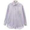 90s Old Striped Pattern Long Sleeve Hidden Button Down Shirt Men's Used