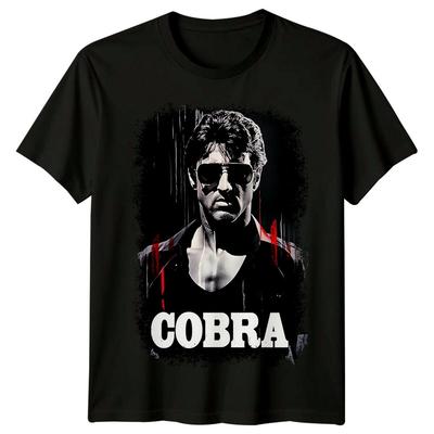 Cobra (1986) Tričko inšpirované filmovým plagátom Retro Klasický filmový grafický 80s Tee