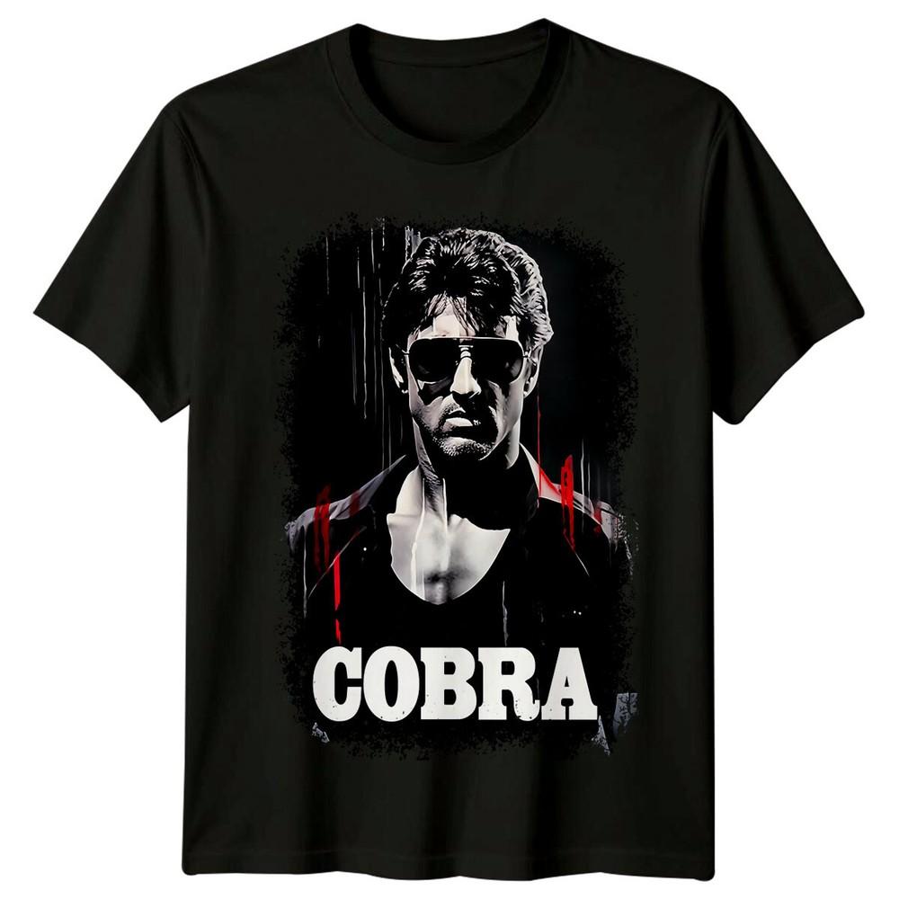 

Cobra (1986) Movie Poster Inspired T-Shirt Retro Classic Film Graphic 80s Tee M