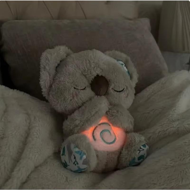 

Kawaii Stitch плюшевая кукла детский спящий компаньон звук успокаивающий музыкальный Kawaii с воздушной подушкой и светом кукла дышащие игрушки подарки 11cm-30cm