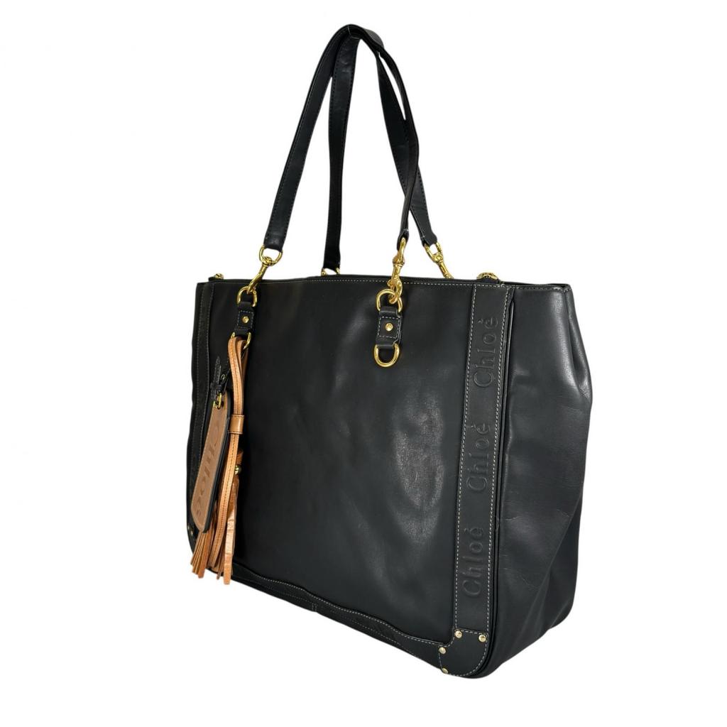 Chloe Eden 3S1123-311 Tote Bag Black Women Used
