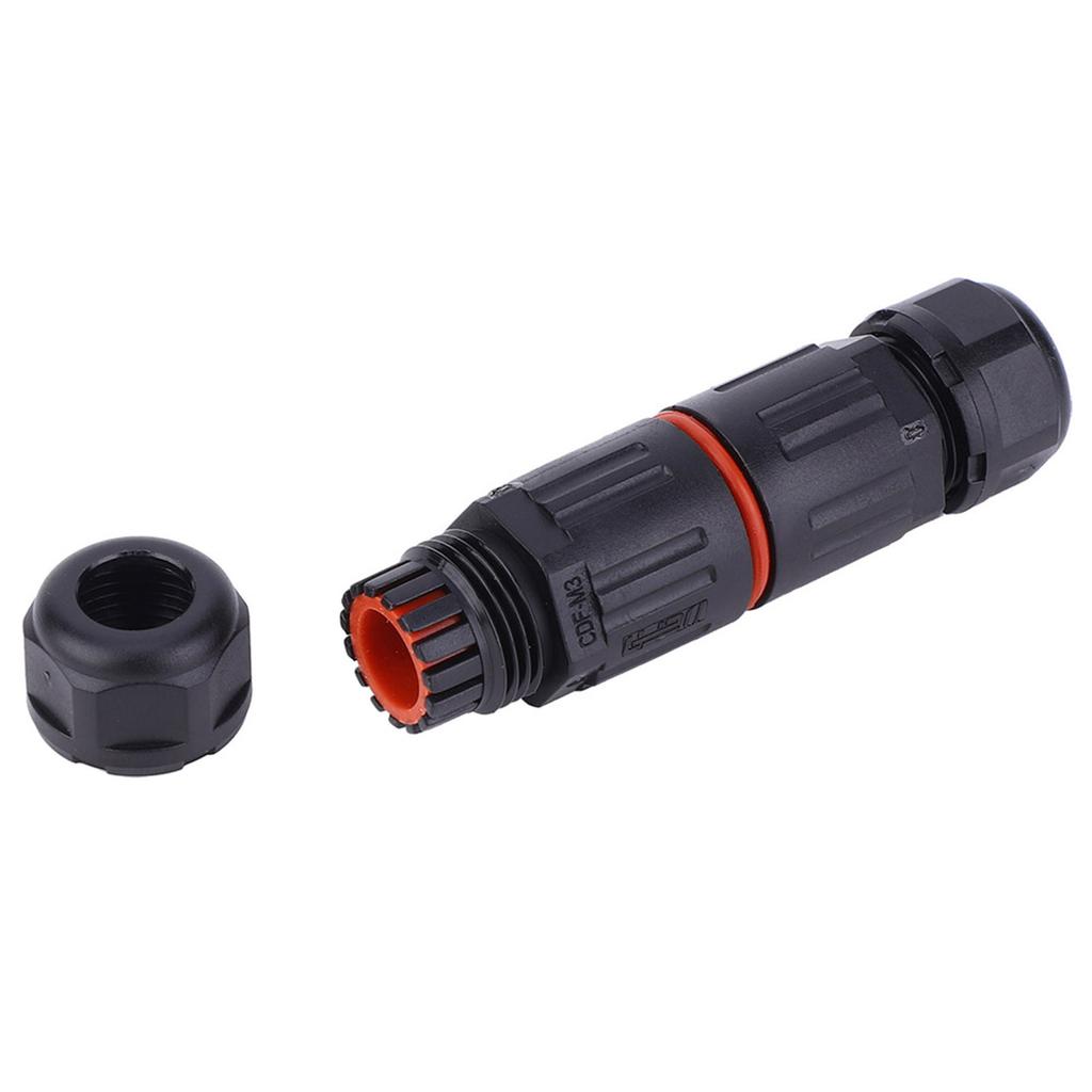 10PCS IP68 Waterproof Electrical Wire Cable 3Pin Connector Outdoor Plug Socket 0.5mm² 2.0mm²