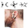 Gothic Animal Theme Alloy Earrings With Spider Design For Females