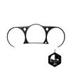 Black Carbon Fiber Speedometer Sticker Cover Trim Car Interior Decor for Nissan 350Z 2003-2009