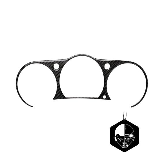 Black Carbon Fiber Speedometer Sticker Cover Trim Car Interior Decor for Nissan 350Z 2003-2009