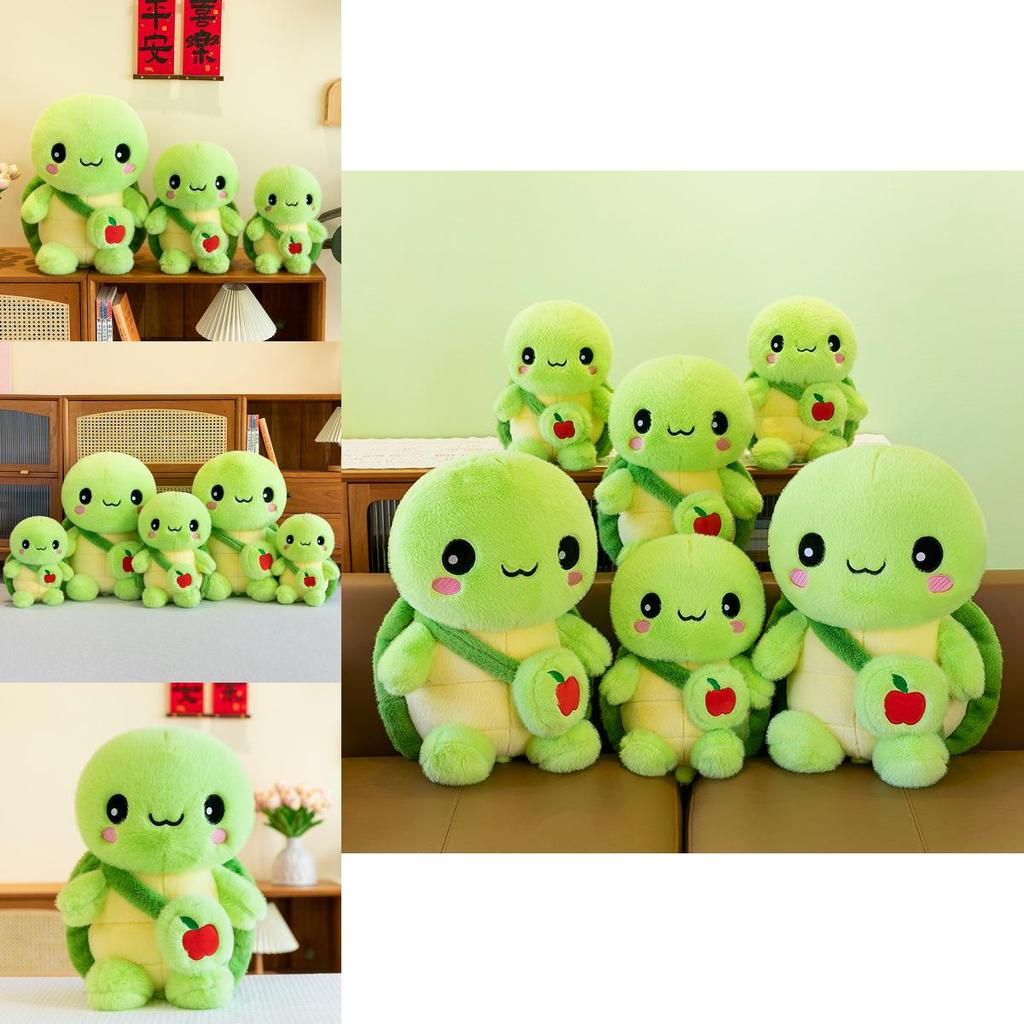 Creative Green Turtle Plush Toy With Pp Cotton Filling For Kids And Teens Gift