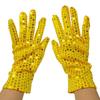 Silver Sparkly Mesh Gloves 1 Pair Shiny Glossy Women Dance Costume Accessory for Wedding Banquet Cocktail Party Cosplay