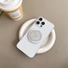 Round Glitter Love Mobile Phone Airbag Bracket Wind Magnetic Suction Magsafe Back Sticker Women'S Small Fresh Ring
