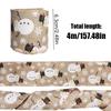 6.3cm Reusable Jute-Style Christmas Craft Ribbon Polyester Webbing
