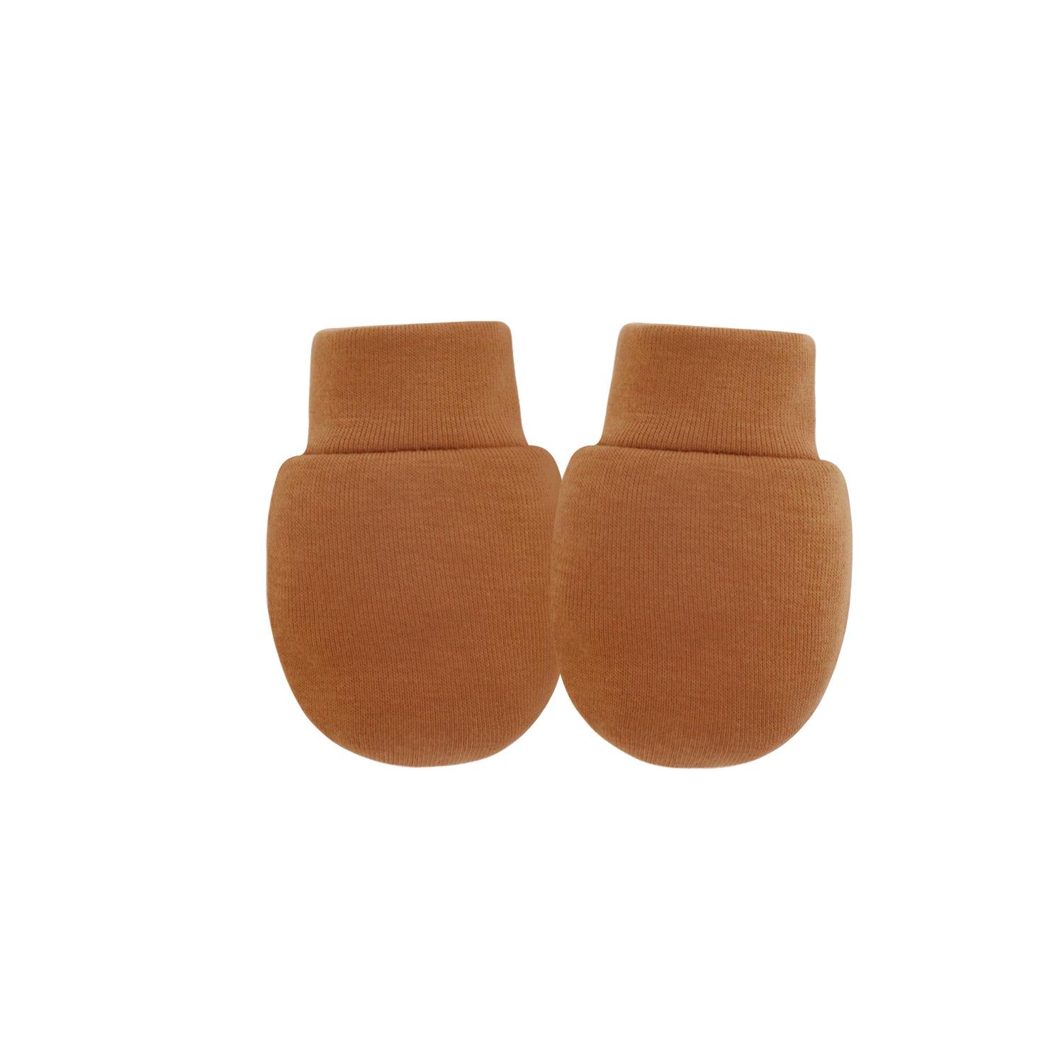 

Комплект однотонных перчаток-царапок для новорожденного на все сезоны (0-3 месяца) - Европа и США