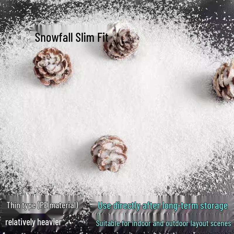 Flickering Christmas Snow Scenery Window Display: Artificial Snow Powder for Photo Shoots and Decoration