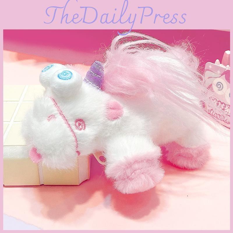Unicorn Messy Jinnew Coin Pouch Keychain Plush Cartoon Design Teens For