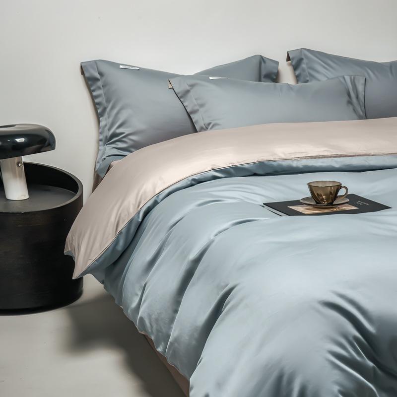 Light Luxury Long-Staple Cotton Bedding Sets Pure Cotton Embroidery Super Soft Bedclothes High Quality Comforter Set for Adults