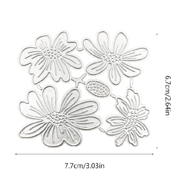 Metal Cutting Dies Daisy Flower Scrapbooking Stencil Scrapbooking Stencil DIY