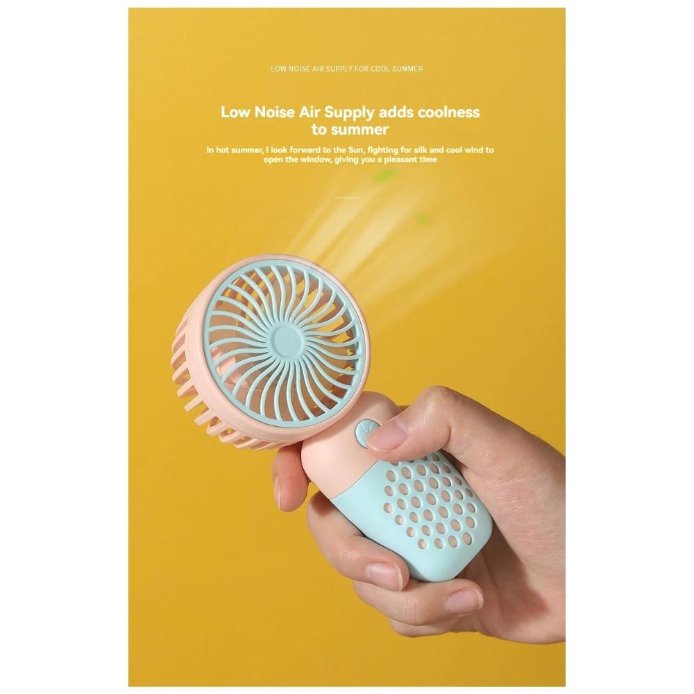 Handheld Charging Fan Cartoon Cute Small Student Charging Small Fan Portable Mini USB Fan Mini Pocket
