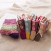 5 Pairs of Thick and Warm Cross-flower Rabbit Wool Socks with Ethnic Style and Coarse Needle Cashmere Socks for Autumn and Winter