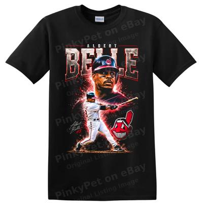 Albert Belle Cleveland Indians Baseball T Shirt Retro Slugger Graphic Tee Art