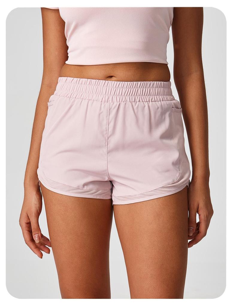 Women's Plus Size Quick-Dry Sports Shorts: Spring/Summer Loose-fit Two-Piece Look