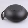 ZISIZ 32cm Double-Handle Cast Iron Wok