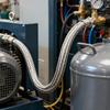 1/4Inch X 20Inch Nonrust Steel Air Compressor Jumpers Hose With Rotating NPT Ends For Stable Airflows