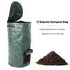 Eco-Friendly Dark Green Organic Compost Planting Bag with Lid