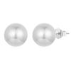 WOSTU Hot Fashion 100% 925 Sterling Silver Lucky Forever Circular Stud Earrings For Women Authentic Original Jewelry Gift