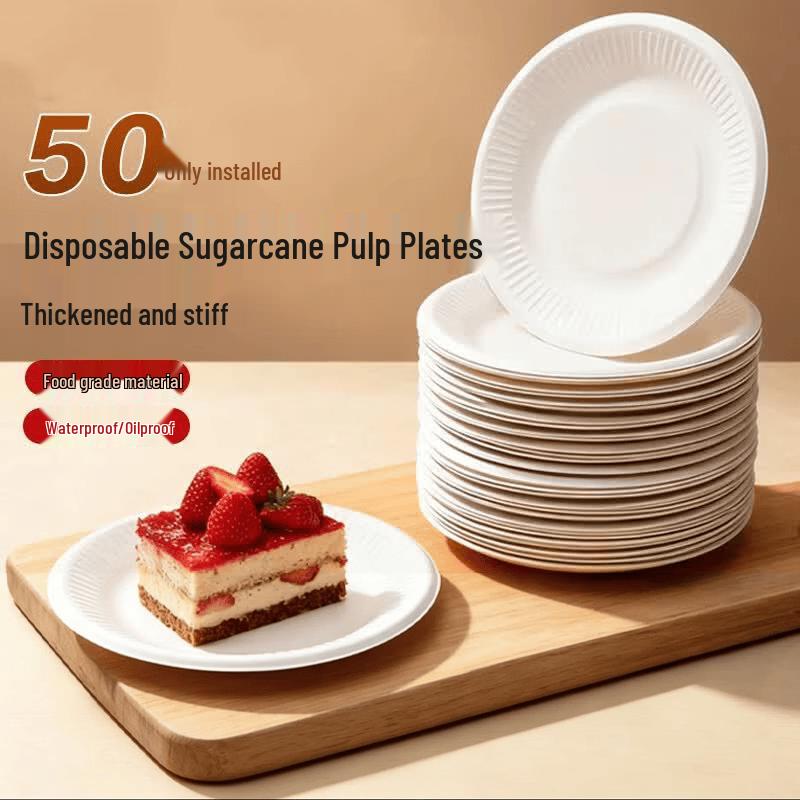 6-inch Disposable Degradable Paper Plates